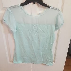 Express mint green top